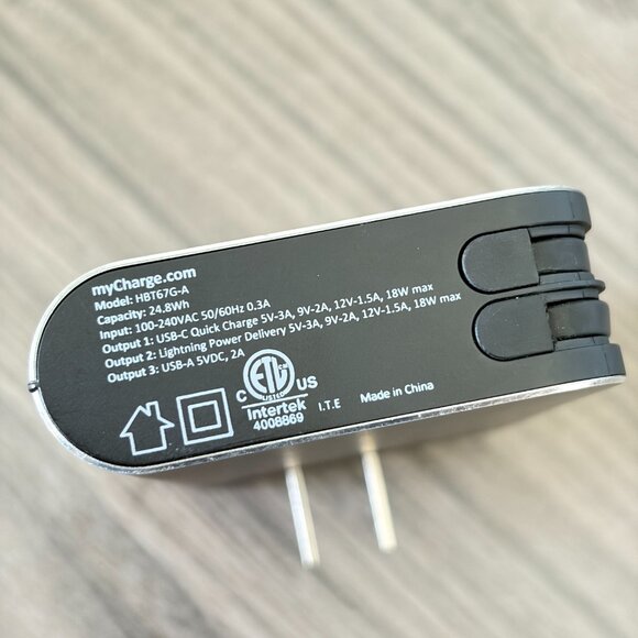 myCharge Hub Portable Power Bank Rechargeable Battery 6700mAh - Pre Owned - Picture 7 of 7